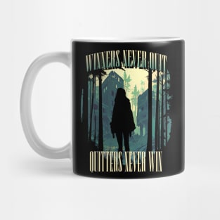 Winners never quit, quitters never win Mug